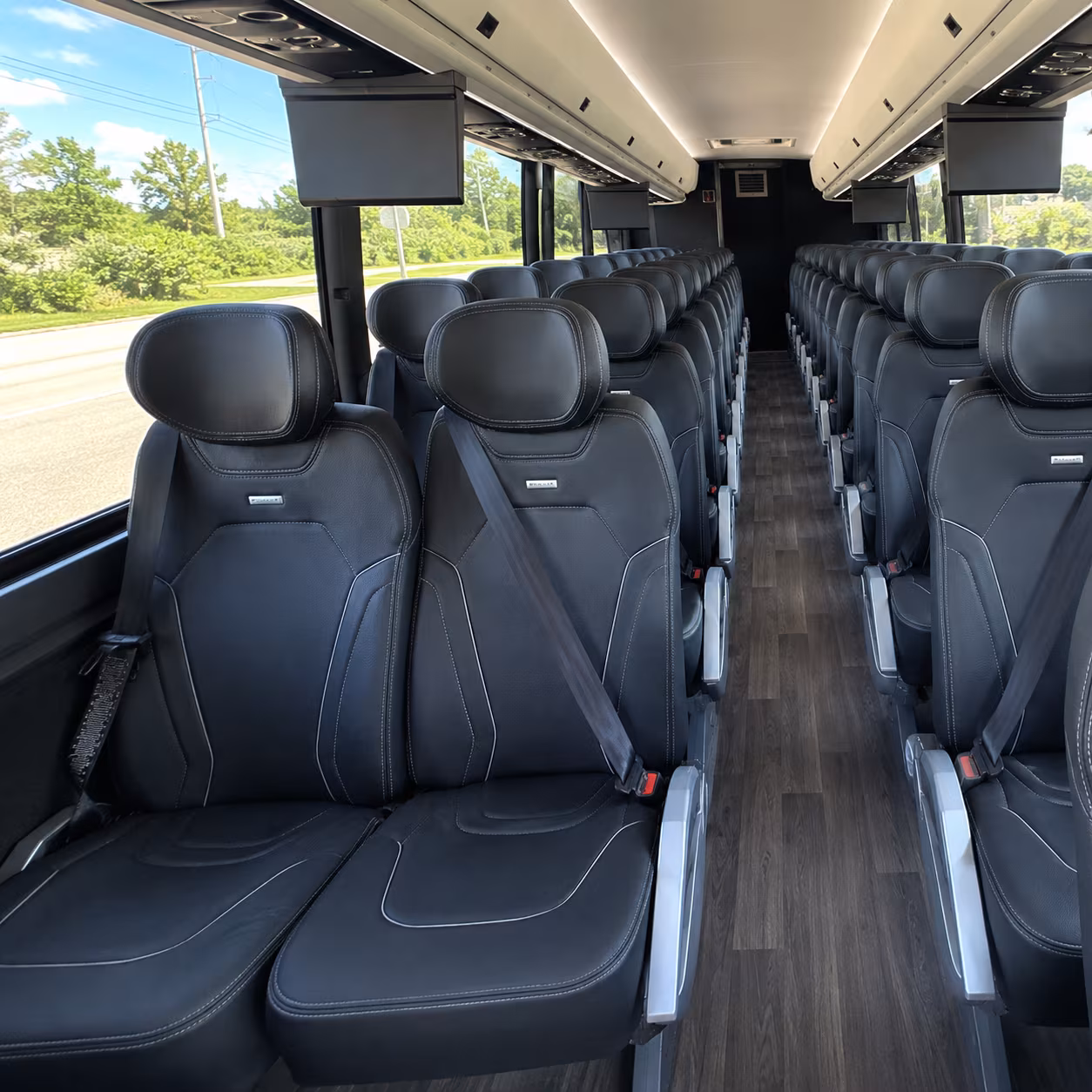 minneapolis charter bus rental inside