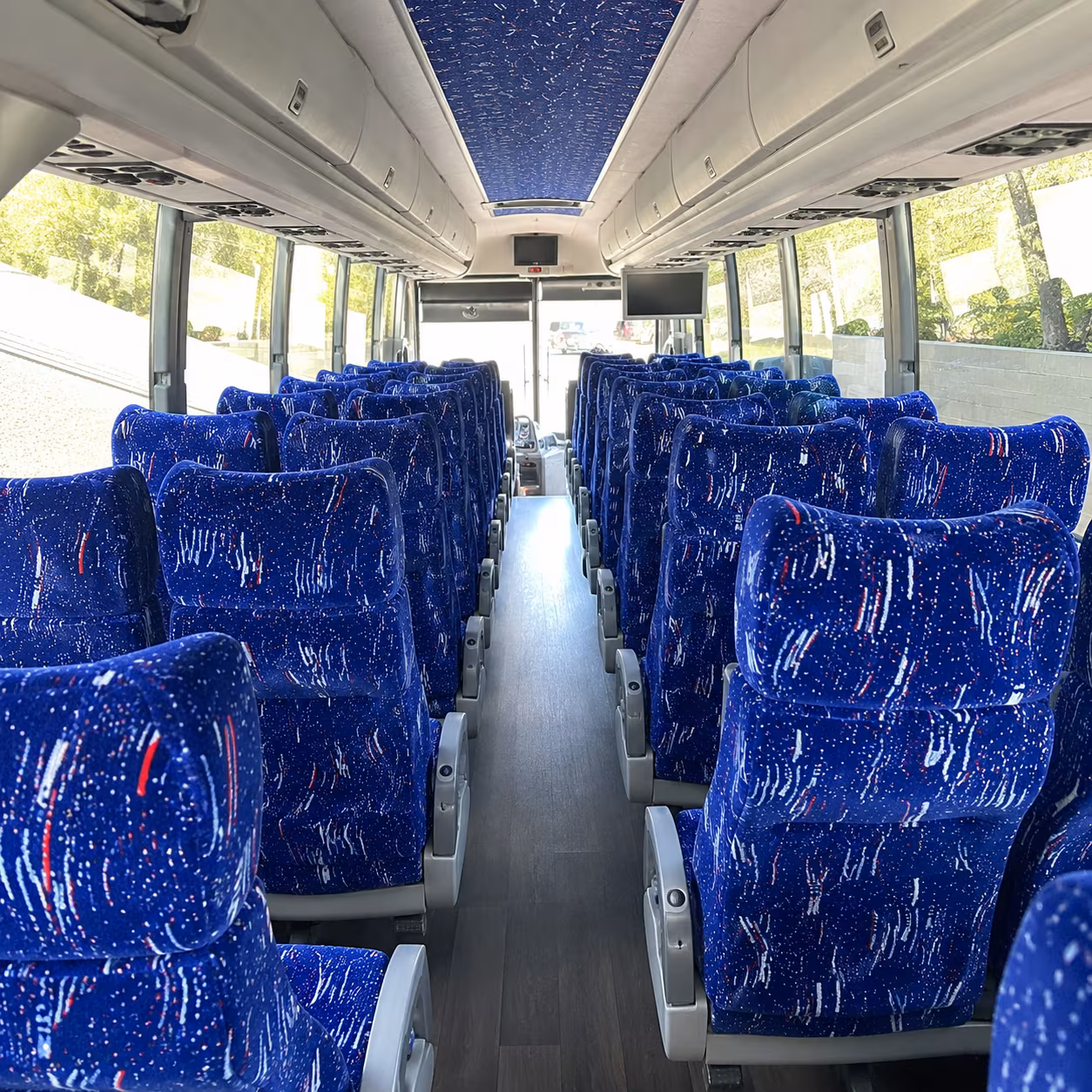 omaha charter bus rental interior